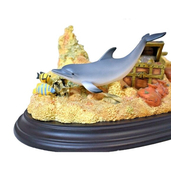 Lenox Treasures of the Deep Dolphin Seabed Large Vintage Figurine 2002 - Picture 2 of 9